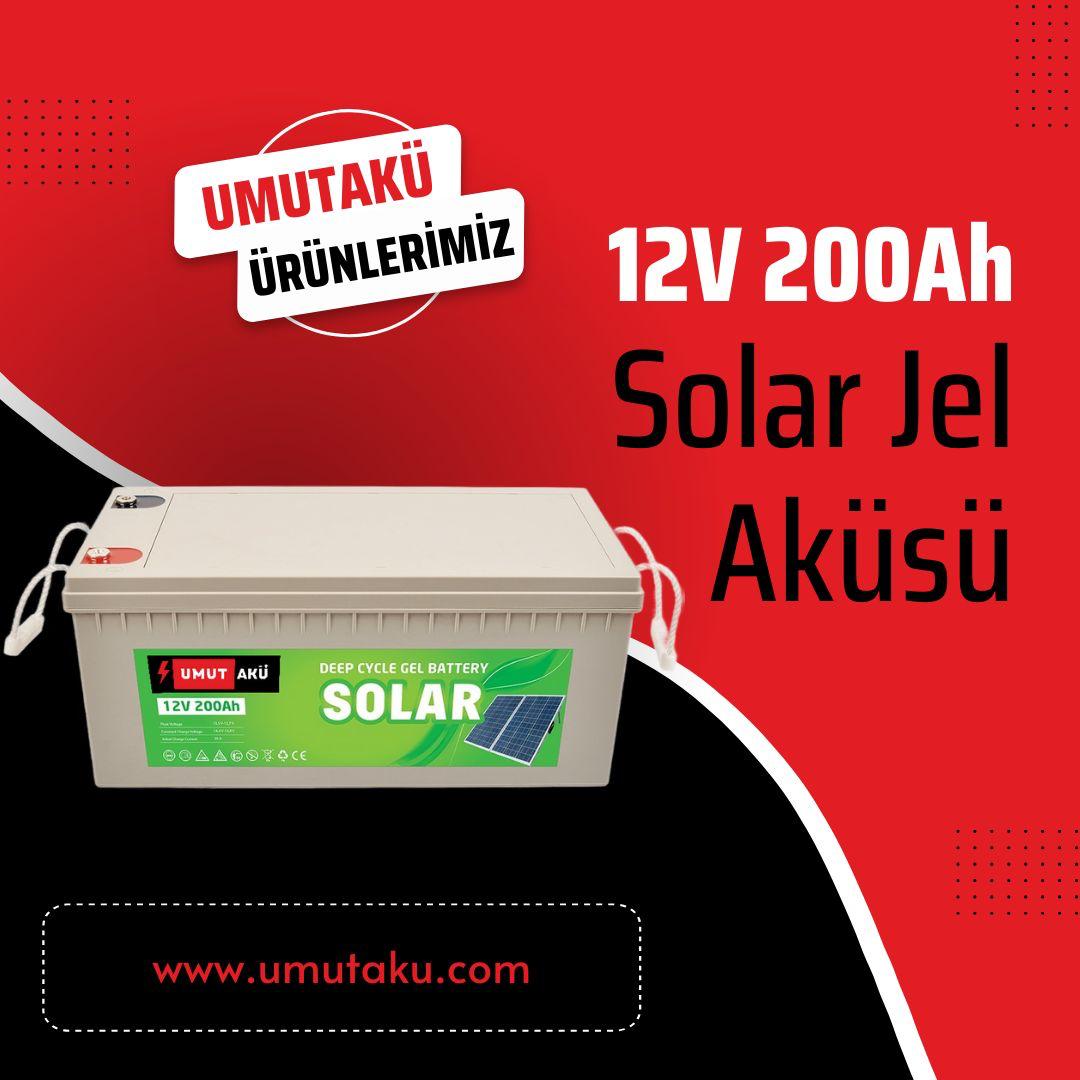 Solar Jel Akü 12V 200Ah